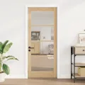 VidaXL Porte intérieure avec verre "ORKDAL" 83x202x4 cm en bois de pin massif