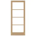 VidaXL Porte intérieure avec verre "ORKDAL" 83x202x4 cm en bois de pin massif