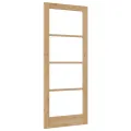 VidaXL Porte intérieure avec verre "ORKDAL" 83x202x4 cm en bois de pin massif