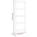 VidaXL Porte intérieure avec verre "ORKDAL" 83x202x4 cm en bois de pin massif