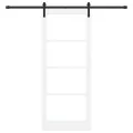 Porte coulissante  avec kit de quincaillerie 'ORKDAL'Blanche 86x211 cm