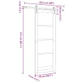 Porte Coulissante  avec Kit 'ORKDAL'Blanc 78x211 cm