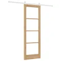 Porte coulissante  avec kit de quincaillerie 73.5x211 cm Bois massif en pin