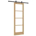 Porte coulissante  avec kit matériel 73,5x211 cm Bois massif de pin