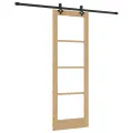 Porte Coulissante  avec Quincaillerie 73,5x211 cm Bois de Pin Massif