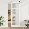 Porte coulissante  avec quincaillerie 'ORKDAL'blanche 83x232 cm