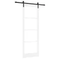 Porte coulissante  avec quincaillerie 'ORKDAL'blanche 83x232 cm