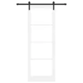 Porte coulissante  avec quincaillerie 'ORKDAL'blanche 83x232 cm