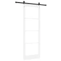 Porte coulissante  avec quincaillerie 'ORKDAL'blanche 83x232 cm