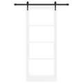 Porte Coulissante  avec Kit de Quincaillerie "ORKDAL" Blanche 86x211 cm