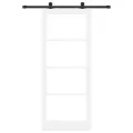 Porte coulissante  avec quincaillerie 'ORKDAL'blanche 86x211 cm