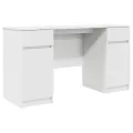 Bureau  Blanc 140x49x76 cm en bois d'ingénierie