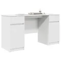 Bureau  Blanc 140x49x76 cm en bois d'ingénierie