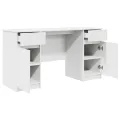 Bureau  Blanc 140x49x76 cm en bois d'ingénierie