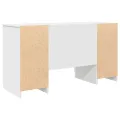 Bureau  Blanc 140x49x76 cm en bois d'ingénierie