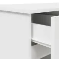 Bureau  Blanc 140x49x76 cm en bois d'ingénierie