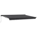 Auvent rétractable automatique anthracite 450x300 cm
