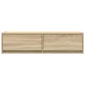 Meuble TV  Chêne Sonoma 100x31x25,5 cm en bois d'ingénierie