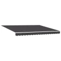 Auvent rétractable automatique anthracite 400x300 cm