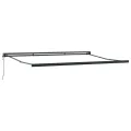 Auvent rétractable automatique anthracite 400x300 cm