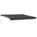 Auvent rétractable automatique anthracite 400x300 cm