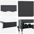 Auvent rétractable automatique anthracite 400x300 cm