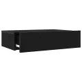 Meubles TV avec éclairage LED 2 pièces Chêne noir 60 x 35 x 15,5 cm