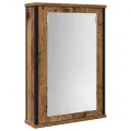 Ensemble de mobilier de salle de bain 2 pièces en bois ancien et en bois d'ingénierie