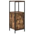 Ensemble de meubles de salle de bain 5 pièces en bois d'ingénierie chêne fumé