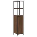 Ensemble de meubles de salle de bain 2 pièces en chêne brun en bois d'ingénierie