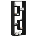 Étagère murale en chêne noir 36 x 16 x 90 cm, bois d'ingénierie