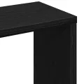 Étagère murale en chêne noir 36 x 16 x 90 cm, bois d'ingénierie