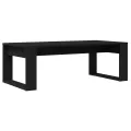 Table basse  noire en chêne 102x50x35 cm en bois d'ingénierie
