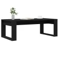 Table basse  noire en chêne 102x50x35 cm en bois d'ingénierie