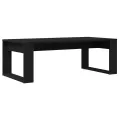Table basse  noire en chêne 102x50x35 cm en bois d'ingénierie