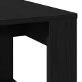 Table basse  noire en chêne 102x50x35 cm en bois d'ingénierie