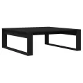 Table basse  en chêne noir 100x100x35 cm en bois d'ingénierie
