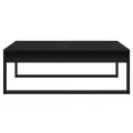 Table basse  en chêne noir 100x100x35 cm en bois d'ingénierie