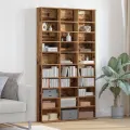 Meuble CD - Bois Vieux - 101x23x177.5 cm - Bois reconstitué