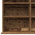 Meuble CD - Bois Vieux - 101x23x177.5 cm - Bois reconstitué