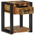 Table de chevet  40x35x50 cm en bois massif de récupération