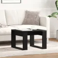 Table d'appoint en chêne noir - 50x50x35 cm, en bois d'ingénierie