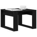 Table d'appoint en chêne noir - 50x50x35 cm, en bois d'ingénierie