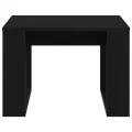 Table d'appoint en chêne noir - 50x50x35 cm, en bois d'ingénierie
