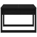 Table d'appoint en chêne noir - 50x50x35 cm, en bois d'ingénierie