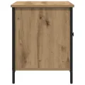 Meuble TV  en chêne artisan de 80x40x50 cm en bois d'ingénierie et acier