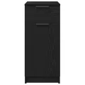 Armoire de bureau  en chêne noir - 33x50x75 cm - Fabriquée en bois d'ingénierie
