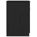 Armoire de bureau  en chêne noir - 33x50x75 cm - Fabriquée en bois d'ingénierie