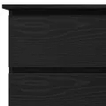 Bureau d'angle noir en chêne , 145x100x76 cm, fait de bois d'ingénierie