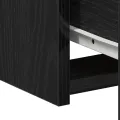 Tables de nuit 2 pcs Chêne Noir 50x32x60cm en bois d'ingénierie